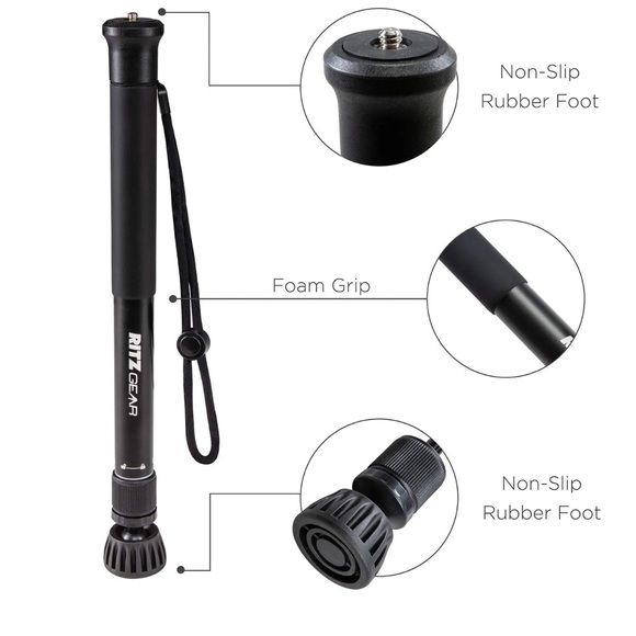 Ritzgear Collapsible Camera Monopod 60 in - Picture 2 of 6